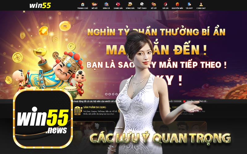 Các lưu ý quan trọng