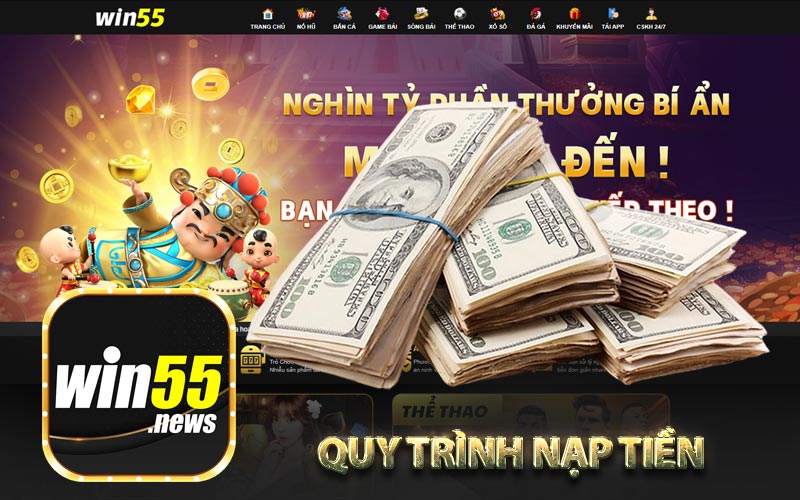 Quy trình nạp tiền