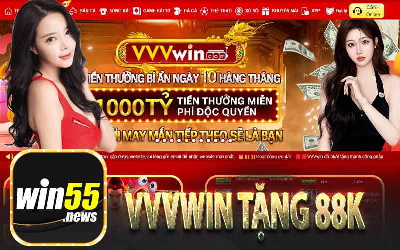 VVVWin Tặng 88k